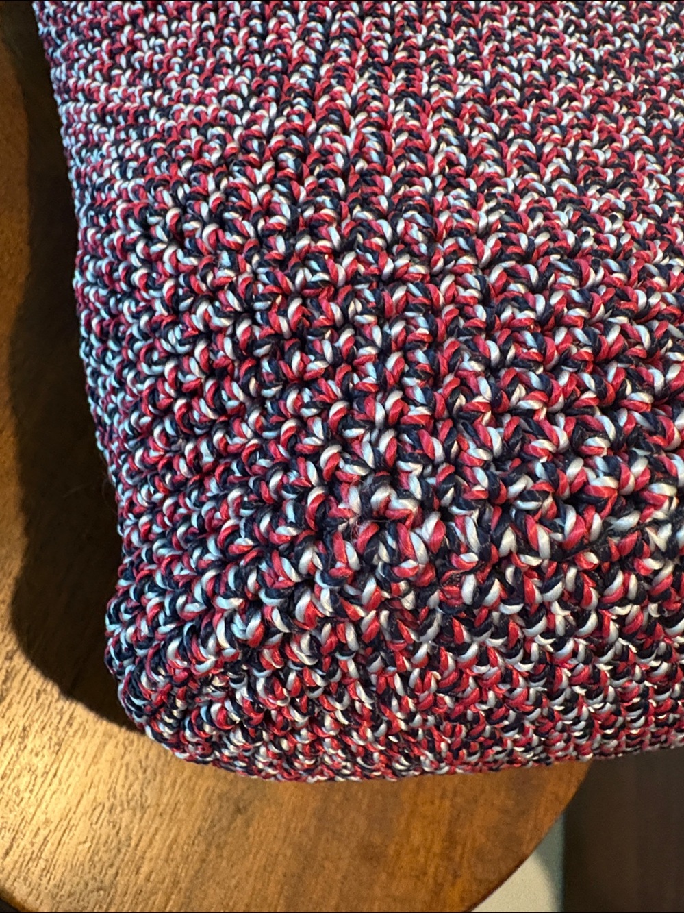 The Sak  patriotic bag  classic woven shoulder bag  red white blue  4th of July - Picture 12 of 16